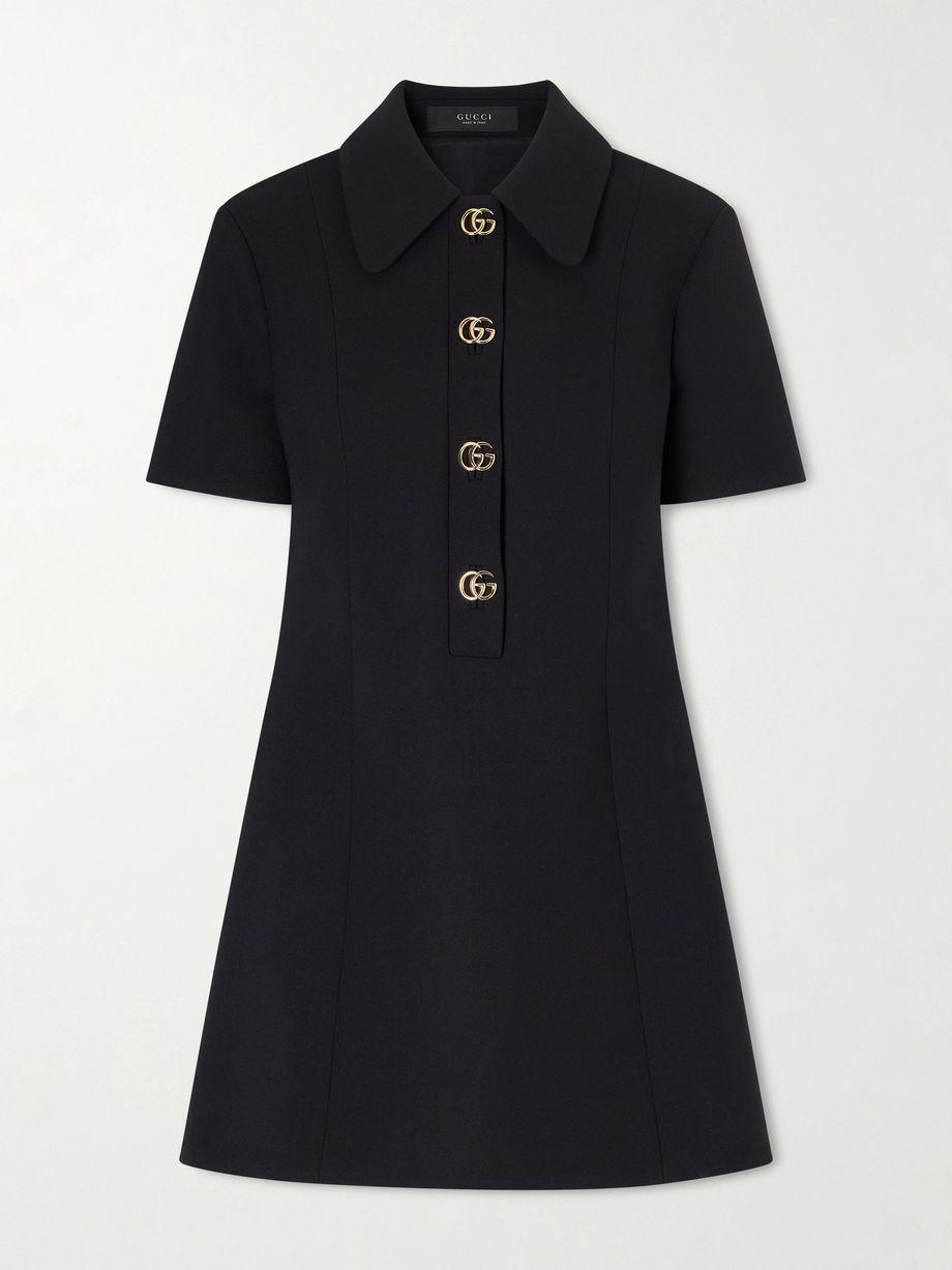 Wool-crepe mini dress by GUCCI
