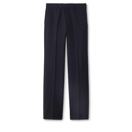 Wool gabardine pant with embroidery by GUCCI