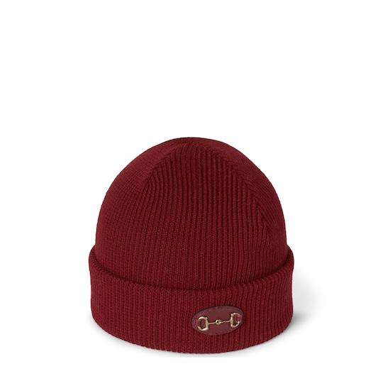 Wool hat with Horsebit by GUCCI