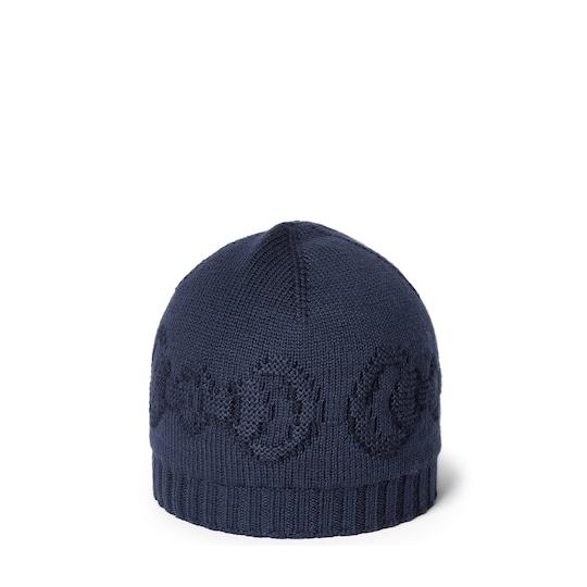 Wool hat with Horsebit detail by GUCCI