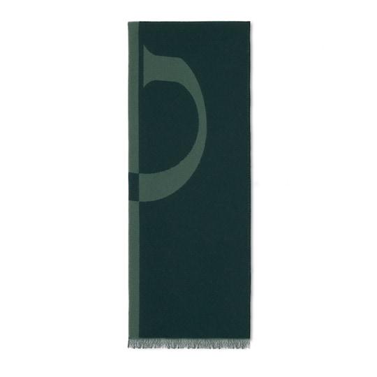 Wool scarf with Gucci logo by GUCCI
