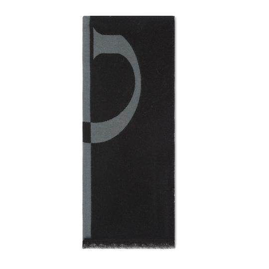 Wool scarf with Gucci logo by GUCCI