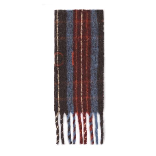 Wool scarf with Gucci logo by GUCCI