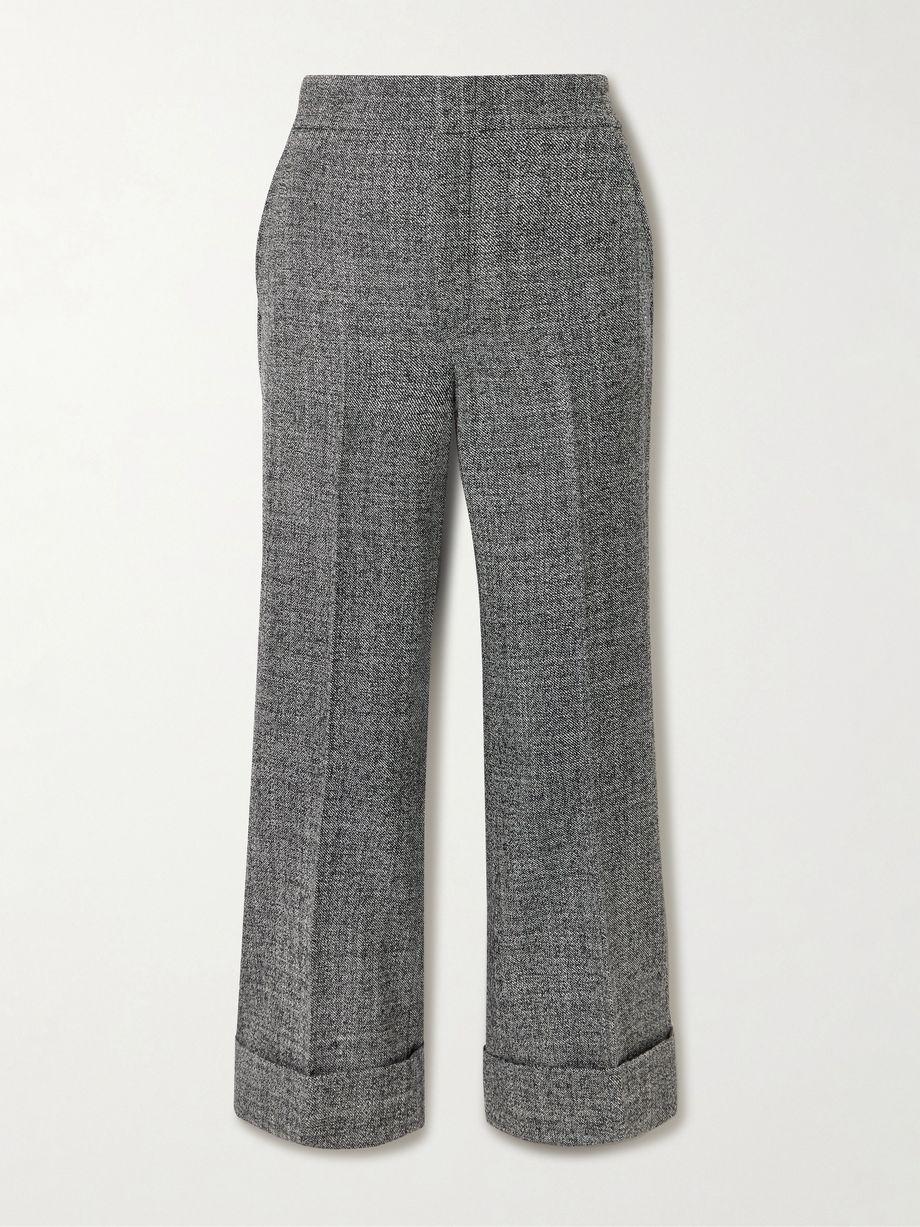 Wool-tweed flared pants by GUCCI