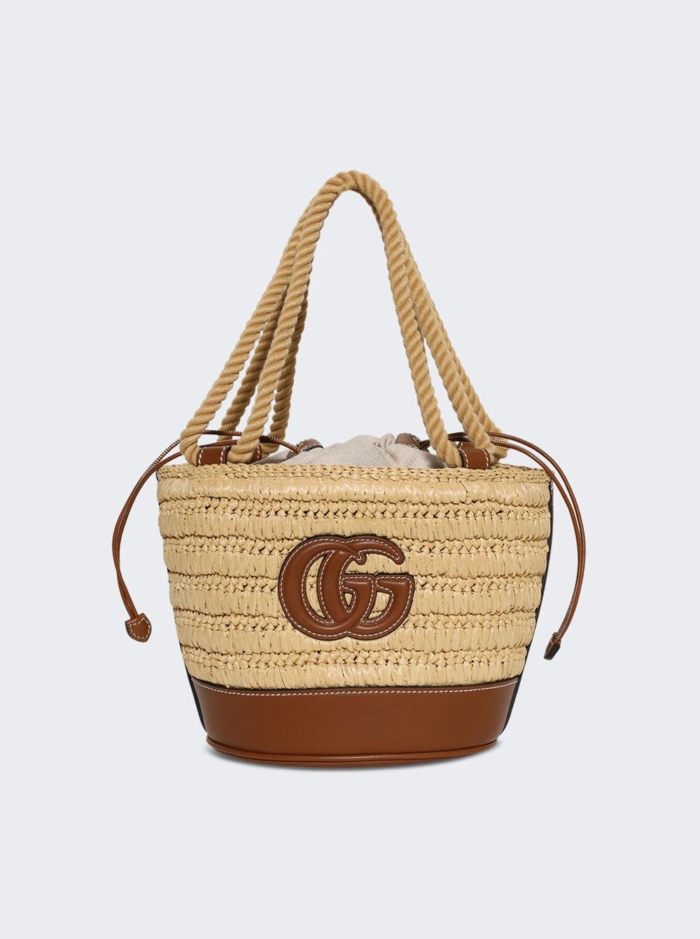 Woven Mini Bucket Bag Natural  | The Webster by GUCCI