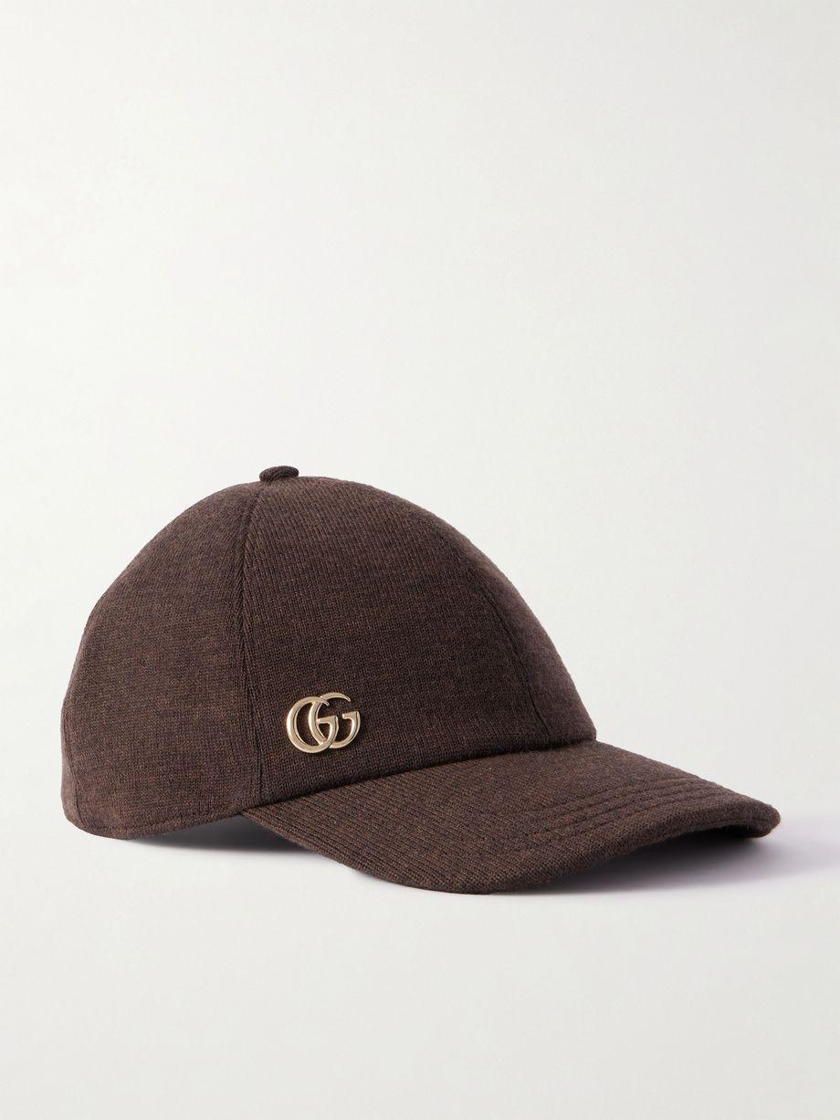 Yasmine embellished wool baseball cap by GUCCI