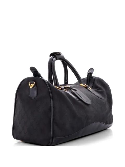 Zip Duffle Bag Vintage Web Canvas XL travel bag by GUCCI 