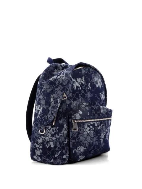 Zip Front Pocket Camouflage GG Denim backpack by GUCCI 