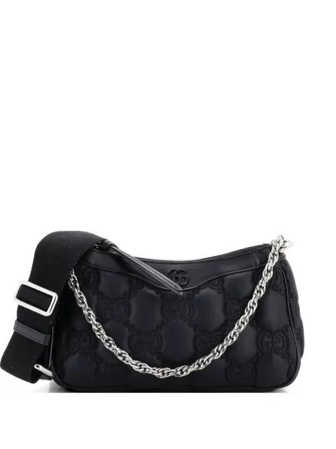 Zip Shoulder Bag GG Embossed Matelasse Nylon with Leather Mini crossbody bag by GUCCI 