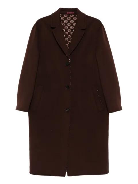 button-fastening coat by GUCCI