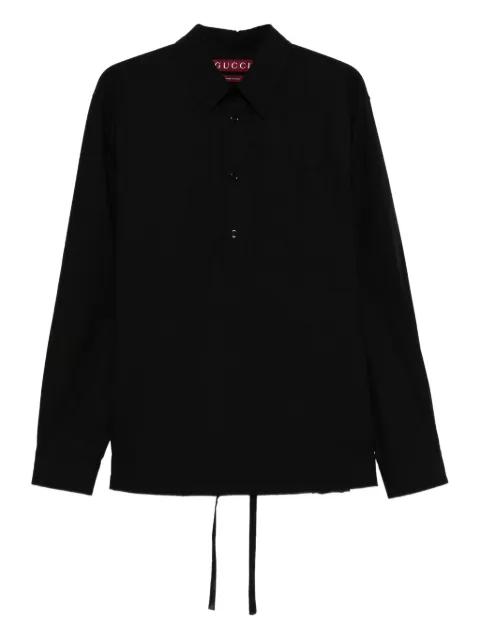 button-fastening drawstring shirt by GUCCI