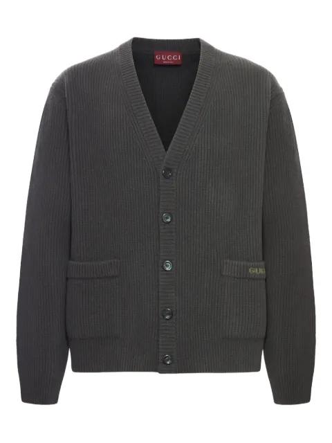 buttoned patch-pocket cardigan by GUCCI