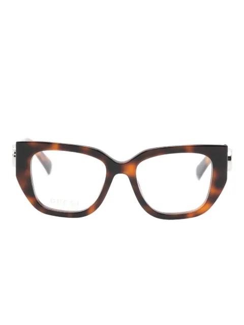 cat eye-frame glasses by GUCCI