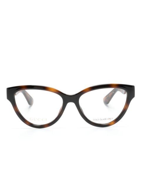 cat-eye frame glasses by GUCCI