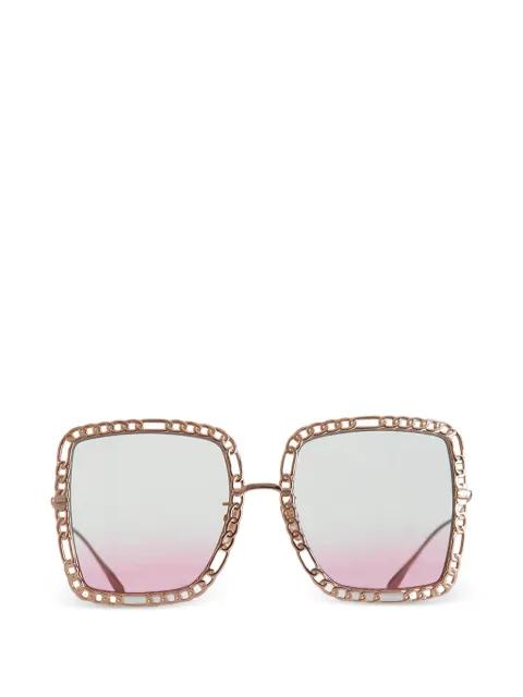chain-link frame sunglasses by GUCCI