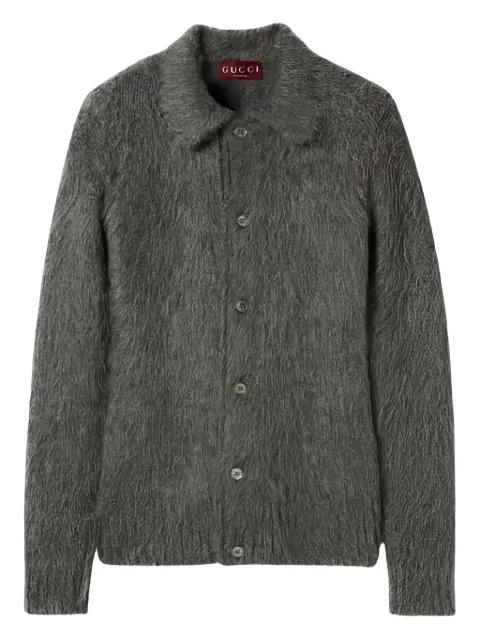 collared buttoned cardigan by GUCCI