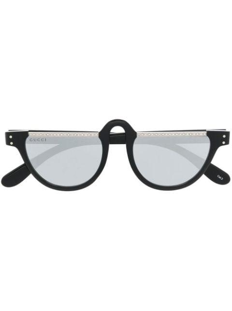 crystal-embellished sunglasses by GUCCI