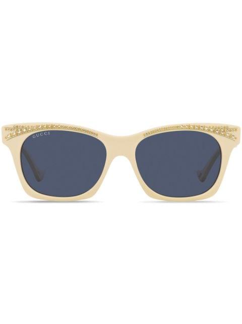 crystal-embellished wayfarer sunglasses by GUCCI