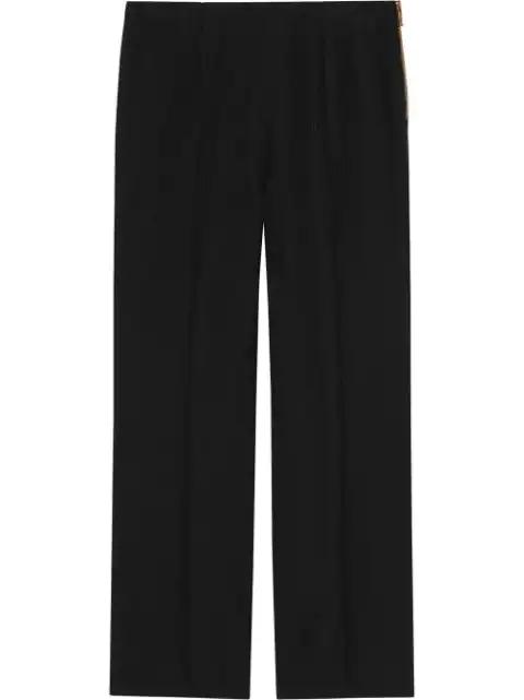 dart-detail cropped trousers by GUCCI
