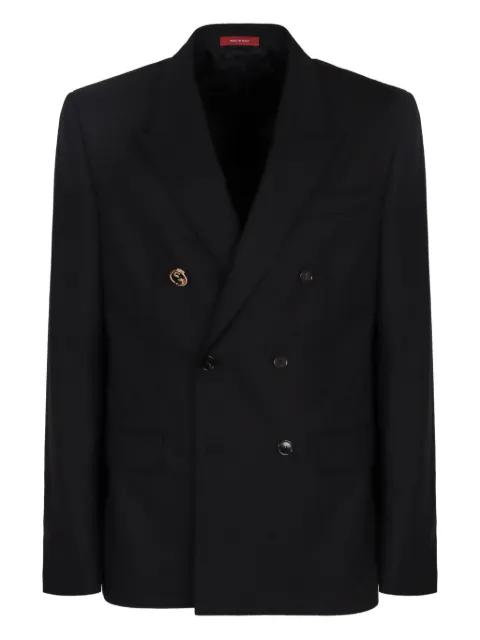 double-breasted wool jacket by GUCCI