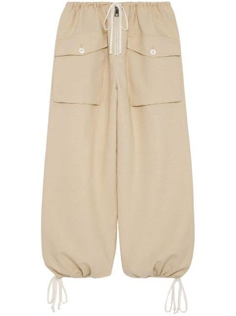 drawstring cotton trousers by GUCCI