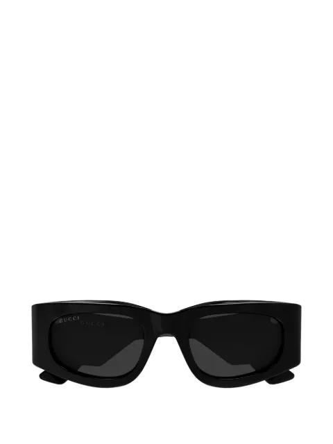 embossed-logo rectangle-frame sunglasses by GUCCI