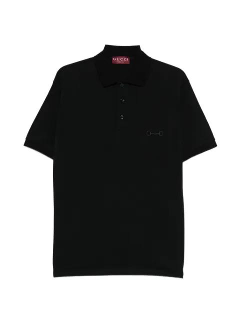 embroidered polo shirt by GUCCI