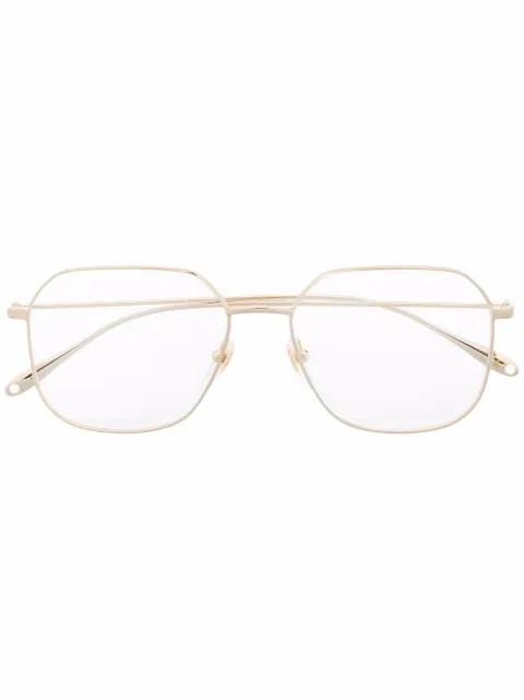 geometric-frame glasses by GUCCI