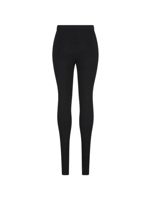 gg motif ribbed leggings by GUCCI