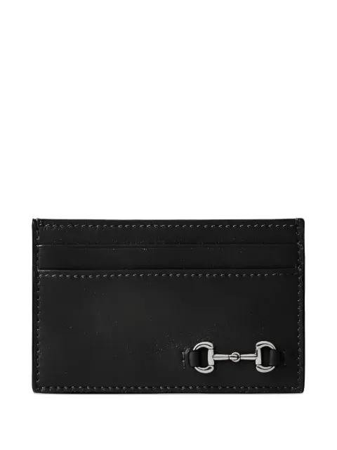 horsebit-detail card holder by GUCCI
