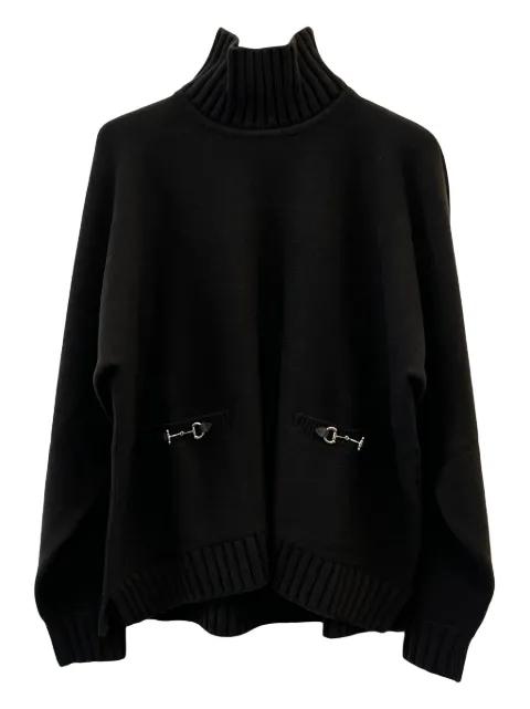 horsebit-detail turtleneck sweater by GUCCI