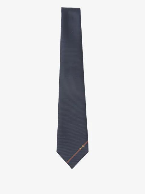 horsebit stripe tie by GUCCI