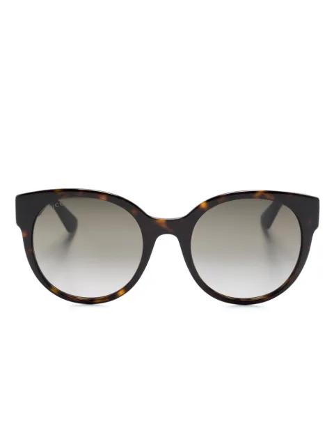 interlocking G logo-plaque gradient-lenses sunglasses by GUCCI