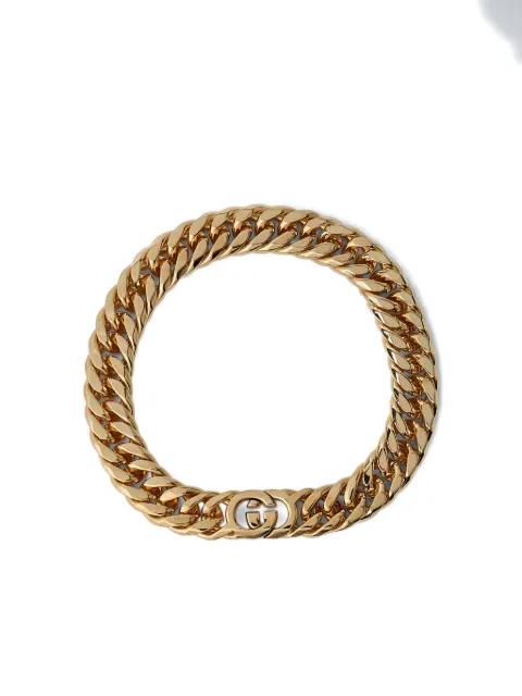 interlocking-chain G-motif necklace by GUCCI