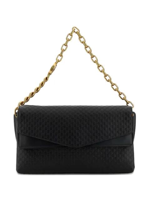 large leather shoulder bag by GUCCI