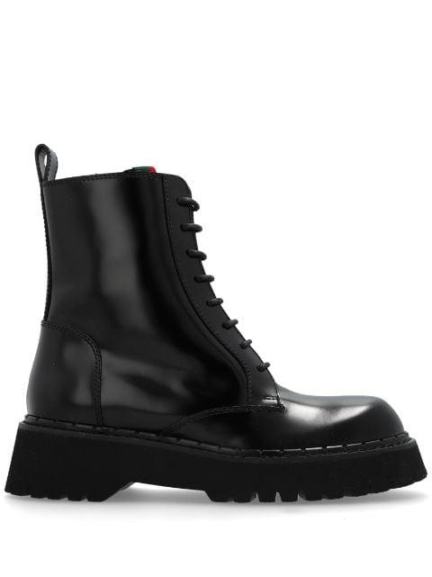 leather boots by GUCCI