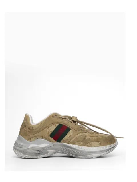 leather sneakers by GUCCI