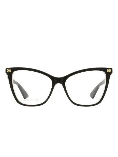 logo butterfly-frame glasses by GUCCI