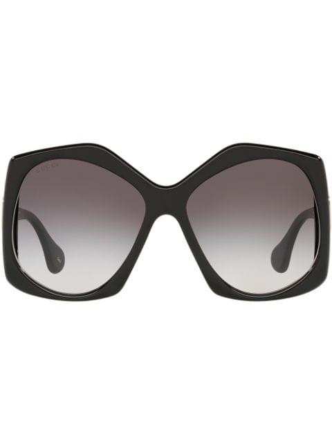 logo-embellished oversized sunglasses by GUCCI