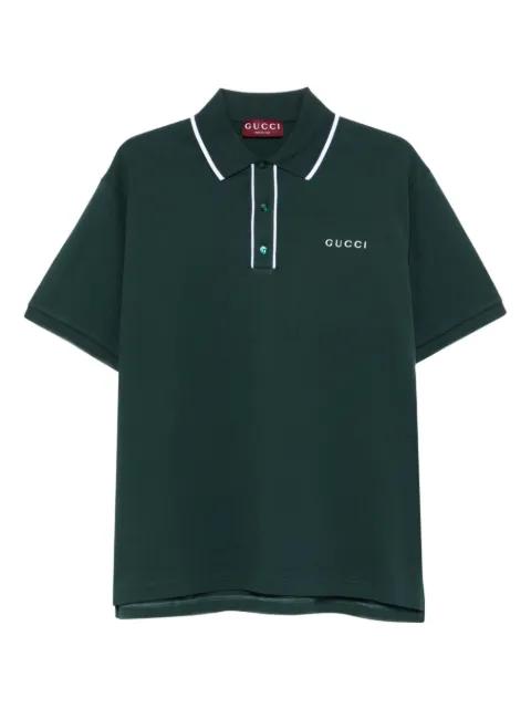 logo-embroidered polo shirt by GUCCI