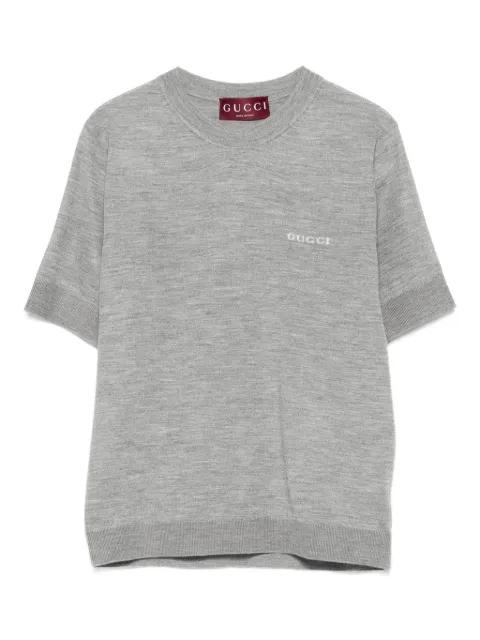 logo-embroidered short-sleeve T-shirt by GUCCI
