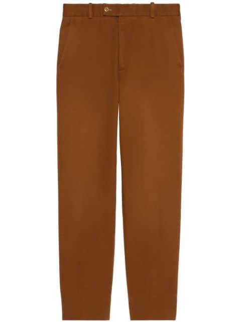 logo-patch trousers by GUCCI