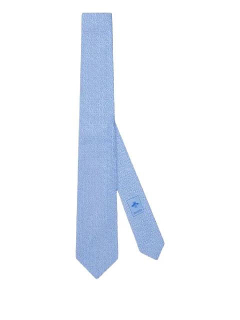 logo-plaque silk tie by GUCCI