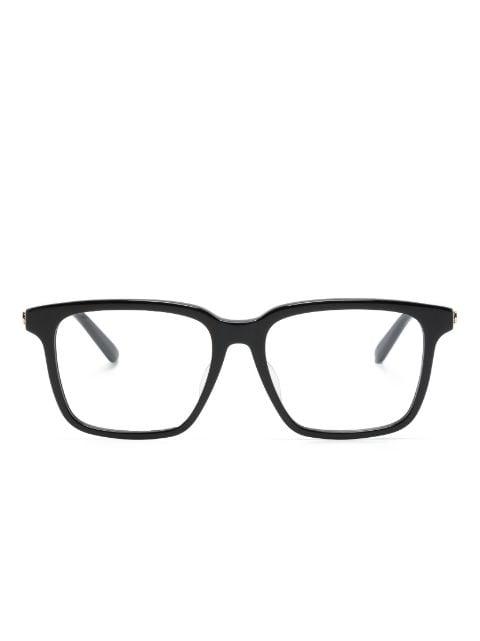 logo-plaque square-frame glasses by GUCCI
