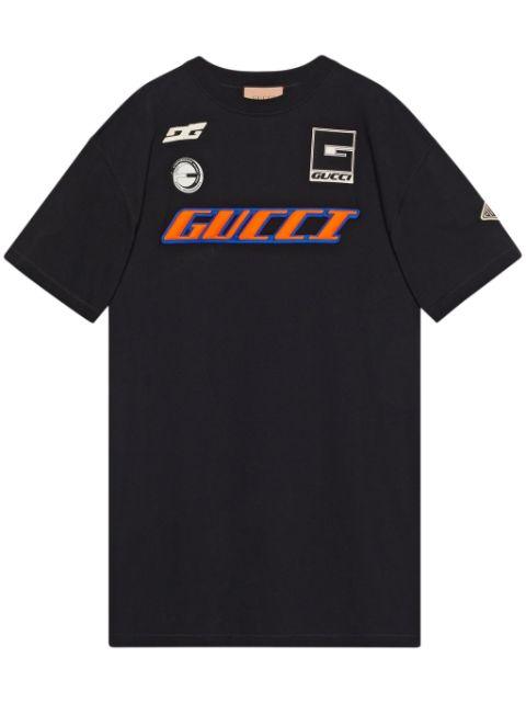 logo-print cotton T-shirt by GUCCI