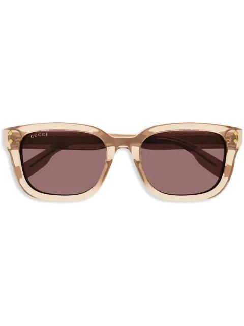 logo-print sunglasses by GUCCI