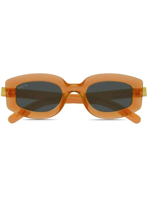 logo-print sunglasses by GUCCI