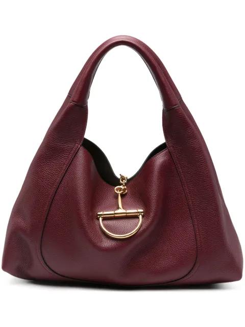maxi Softbit leather shoulder bag by GUCCI