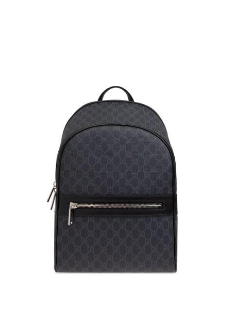 monogram-pattern canvas backpack by GUCCI