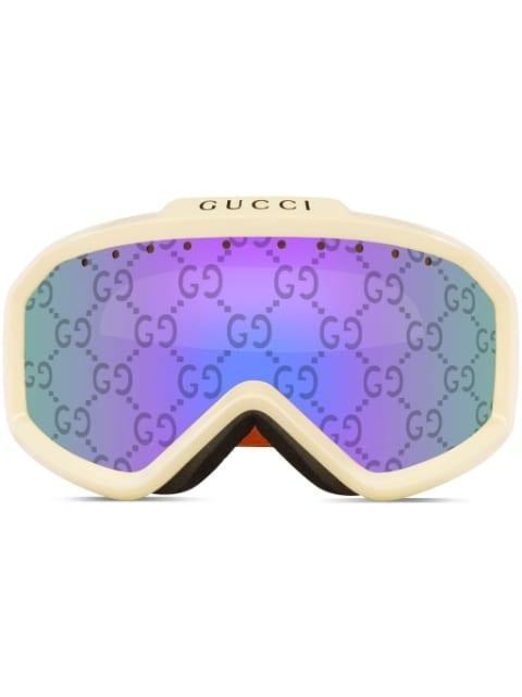 monogram-print ski goggles by GUCCI